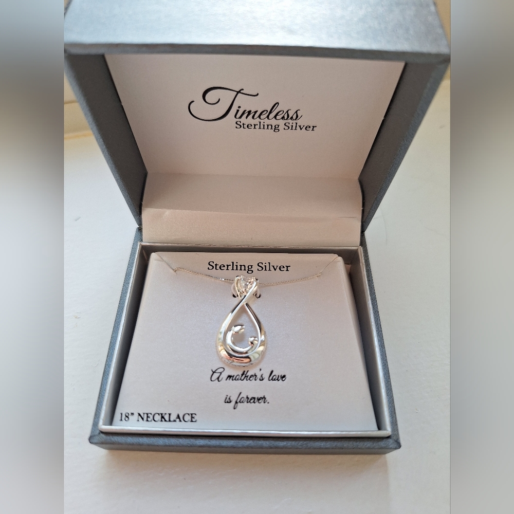 "A Mother's Love" Sterling Silver Necklace